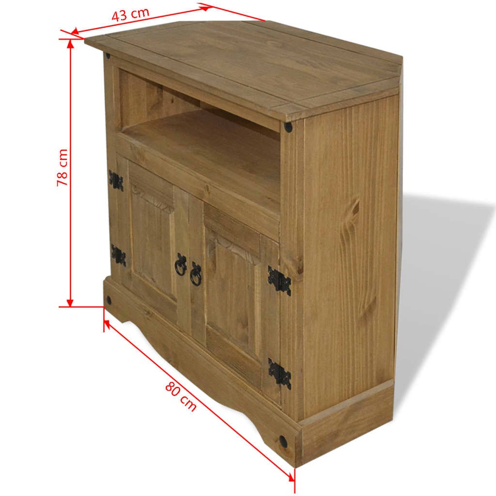 Console Table Mexican Pine Corona Range 80x43x78 cm